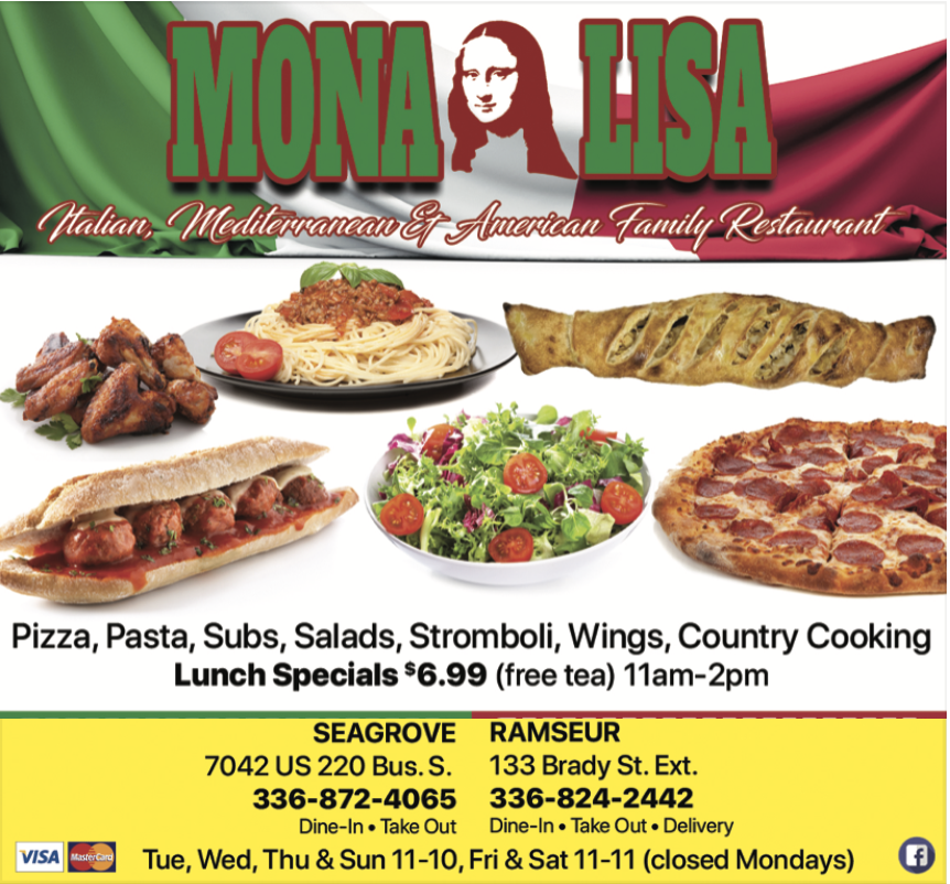 Mona Lisa Italian & American Family Restaurant – Ramseur