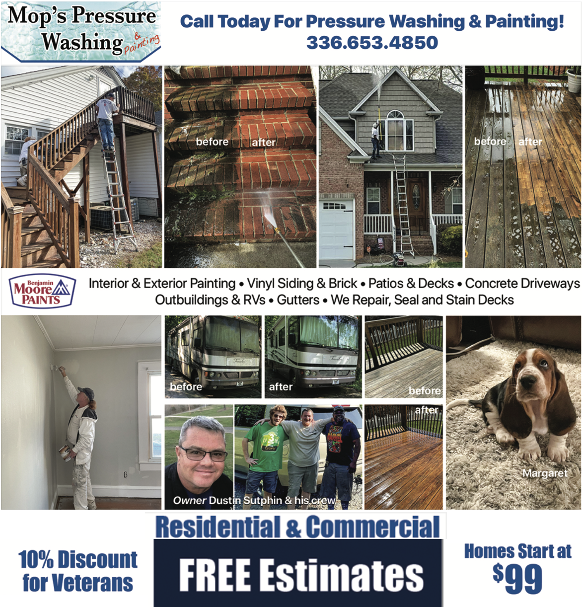 Mop’s Pressure Washing & Painting