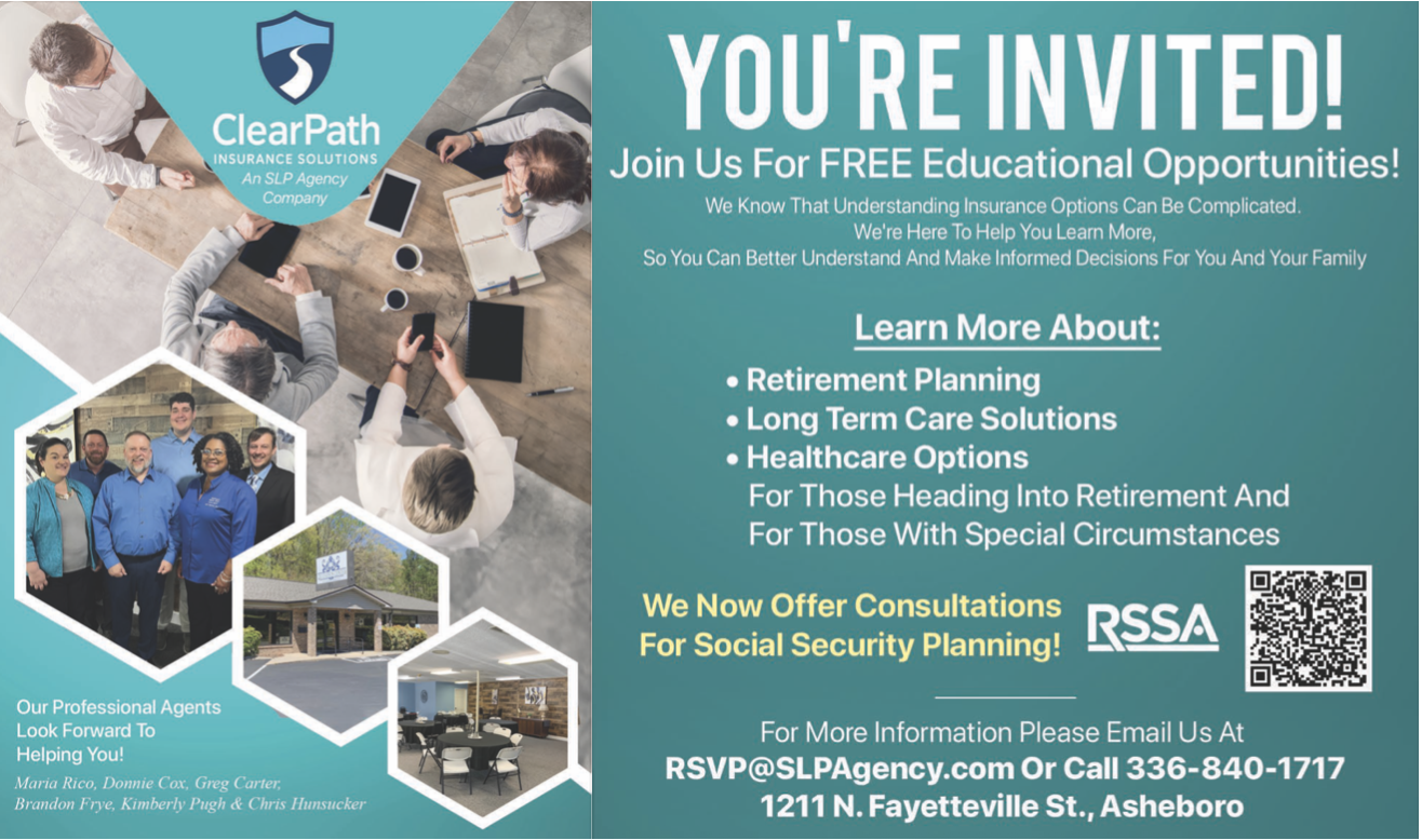 ClearPath Insurance Solutions FREE Educational Sessions – Asheboro