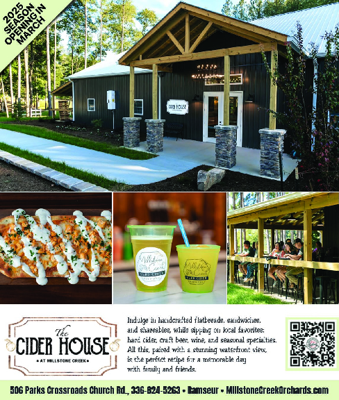The Cider House at Millstone Creek Orchards – 2025 Season Opening March – Ramseur