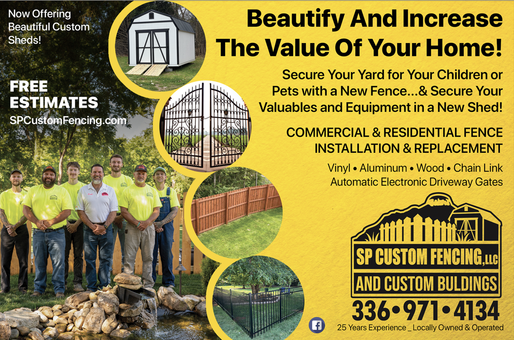 SP Custom Fencing, LLC And Custom Buildings