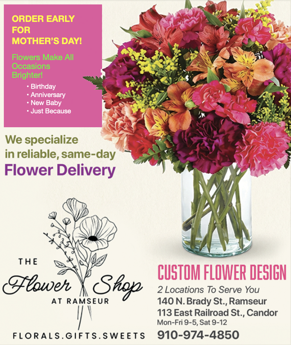 The Flower Shop At Candor & At Ramseur – Candor