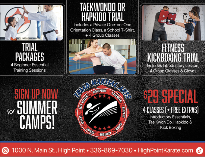 Triad Martial Arts – High Point